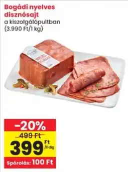 Interspar Bogádi nyelves disznósajt ajánlat