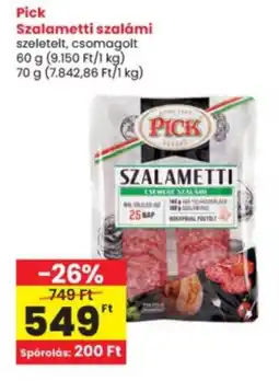 Interspar Pick szalametti szalámi ajánlat