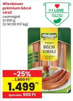 Interspar Wiesbauer bécsi virsli ajánlat