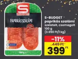 Interspar S budget paprikás szalámi ajánlat