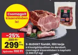 Interspar S-budget füstölt, főtt tarja ajánlat