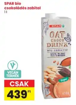 Interspar spar bio csokoládés zabital ajánlat