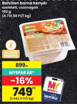 Interspar Balviten barna kenyer ajánlat