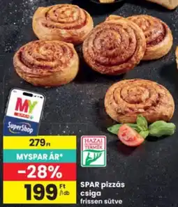 Interspar spar pizzás csiga ajánlat