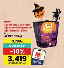 Interspar Baron csokoládé-praliné tejkrém ajánlat