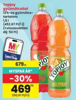 Interspar Topjoy gyümölcsital ajánlat