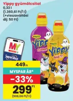 Interspar Yippy gyümölcsital ajánlat