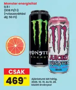 Interspar Monster energiailtal ajánlat