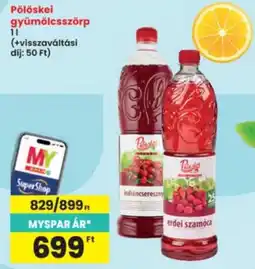 Interspar Pölöskei gyümölcsszörp ajánlat