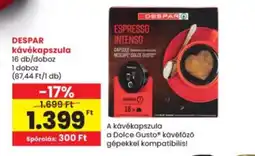 Interspar Despar kávékapszula ajánlat
