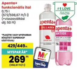 Interspar Apenta+ funkcionális ital ajánlat