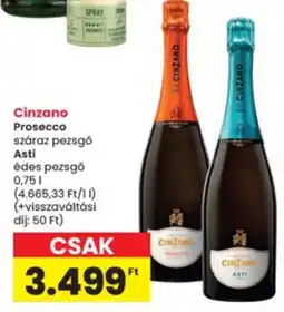 Interspar Cinzano prosecco ajánlat