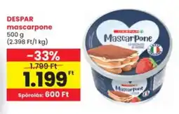 Interspar Despar mascarpone ajánlat
