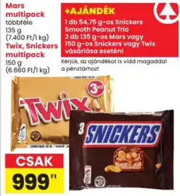 Interspar Twix Snickers multipack ajánlat