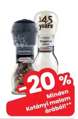 Interspar Kotányi malom ajánlat