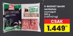 Interspar S budget darált sertéshús ajánlat