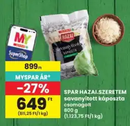 Interspar spar savanyított káposzta ajánlat