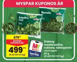 Interspar my spar eisberg madársaláta rukkola bébispenőt ajánlat