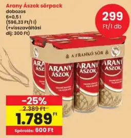 Interspar Arany Ászok sör ajánlat
