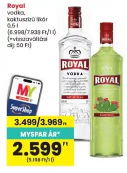 Interspar Royal vodka ajánlat