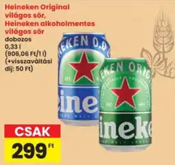 Interspar Heineken original világos sör ajánlat