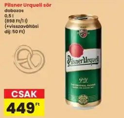 Interspar Pilsner Urquell sor ajánlat