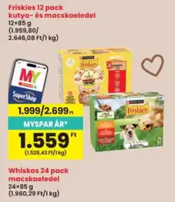 Interspar Friskies kutya- és macskaeledel ajánlat