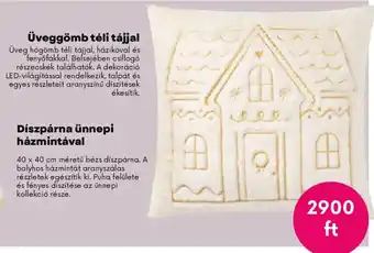 Diszpárna ünnepi házmintával