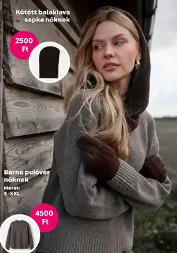 Pepco Kötött balaklava sapka nőknek ajánlat