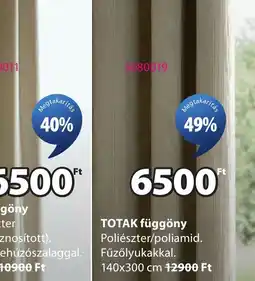 JYSK Kronborg mellansel zuhanyfüggöny ajánlat