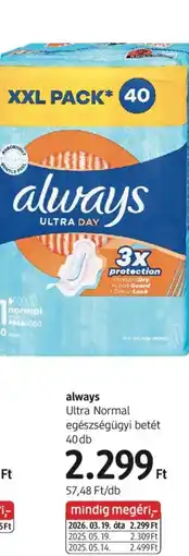 DM Always ultra normal egészségügyi betét ajánlat