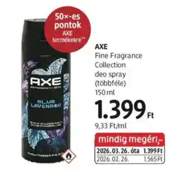 DM axe fine fragrance collection deo spray ajánlat