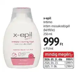 DM x-epil intim mosakodógél ajánlat