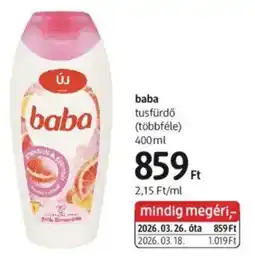 DM baba tusfürdő ajánlat