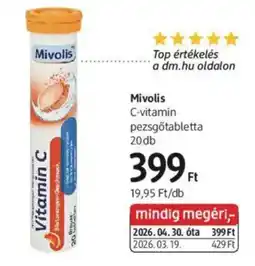 DM Mivolis c-vitamin pezsgőtabletta ajánlat