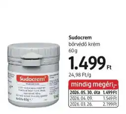 DM Sudocrem bőrvédő krém ajánlat