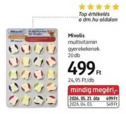 DM Mivolis multivitamin gyerekeknek ajánlat