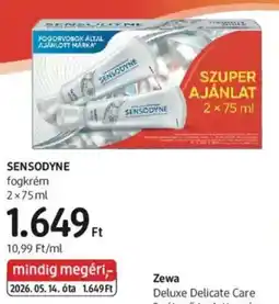 DM sensodyne fogkrém ajánlat