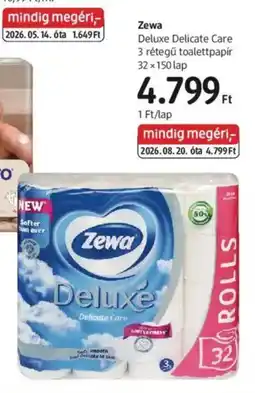 DM Zewa deluxe delicate care ajánlat