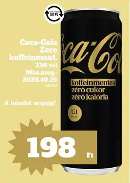Vil-For Coca-Cola Zero koffeinmentes ajánlat