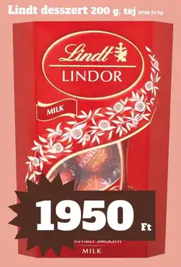 Vil-For Lindt desszert, tej ajánlat