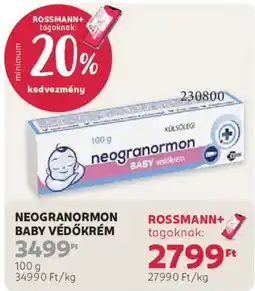 Rossmann Neogranormon baby védőkrém ajánlat