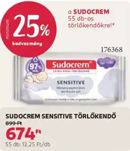 Rossmann Sudocrem sensitive törlőkendő ajánlat