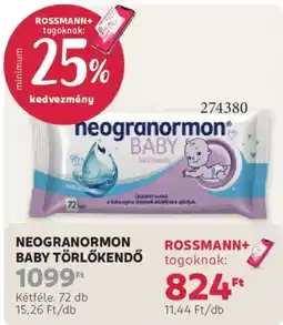 Rossmann Neogranormon baby törölköndő ajánlat