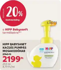 Rossmann Hipp babysanft kacsas pumpas mosakodohab ajánlat