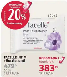Rossmann Facelle intim törölköndő ajánlat