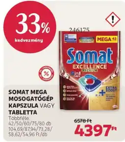Rossmann Somat mega mosogatógép kapszula vagy tabletta ajánlat