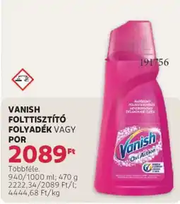 Rossmann Vanish folttisztító folyadék vagy por ajánlat