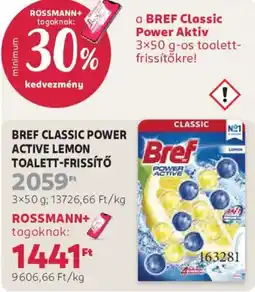 Rossmann Bref classic power aktiv toalett-frissítő ajánlat