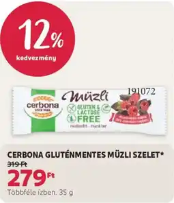 Rossmann Cerbona gluténmentes müzli szelet ajánlat